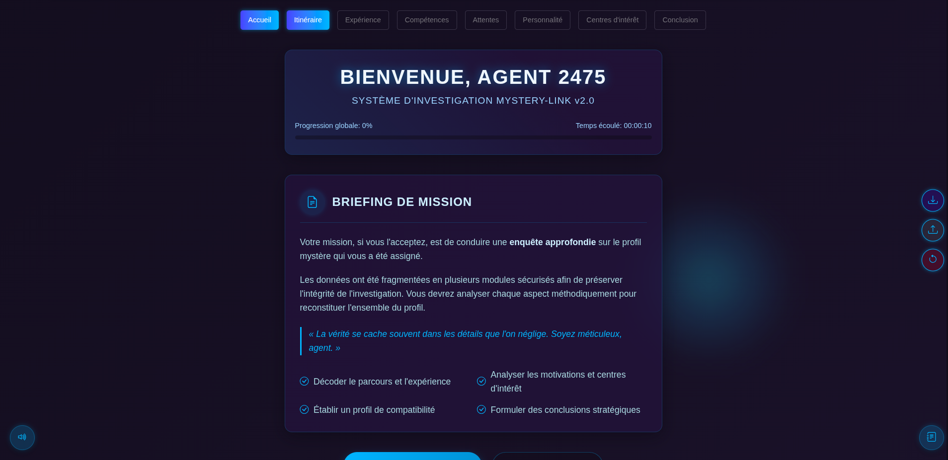 Portfolio interactif