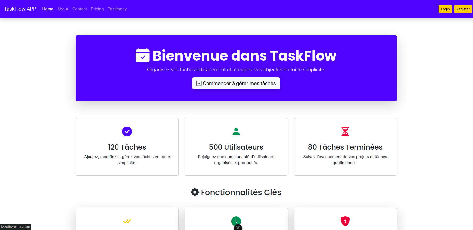TaskFlow – Gestion de tâches & projets